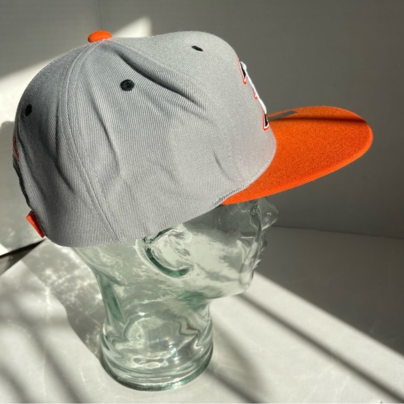 Mitchell & Ness Anaheim Ducks Fanatics Snapback Hat - Gray/Orange - Picture 7 of 11